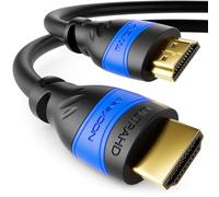 deleyCON 3,0m HDMI Câble 2.0a/b - High Speed avec Ethernet - UHD 2160p 4K@60Hz 4:4:4 HDR HDCP 2.2 ARC CEC Ethernet 18Gbps 3D Full HD 1080p Dolby - Noir