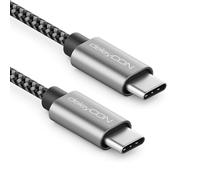 deleyCON 3,0m USB C Câble PD3.0 (60W Charge Rapide) USB-C vers USB-C Recharge pour iPhone 17 16 15 Pro Max Air Galaxy S26 S25 S24 S23 Pixel iPad Pro MacBook Air Tablettes Switch PS5