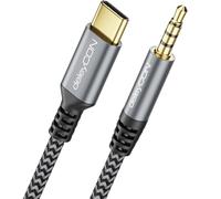 deleyCON 3,0m USB-C vers 3,5mm Audio AUX Câble Adaptateur - USB Type-C vers Fiche Jack - pour Smartphone, Tablette, Casque, haut-Parleur, HiFi - pour iPhone 17 16 15, iPad, Galaxy S25 S24 A16 A56