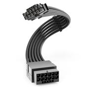 deleyCON 30cm Câble D’extension 16 Broches (12+4) 12VHPWR - pour Carte Graphique GPU PCIe 5.0 - Connecteur Mâle vers Femelle - Compatible GeForce RTX 3090 Ti/4070/4080/4090/5070/5080