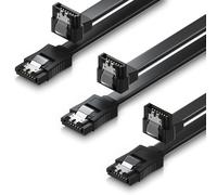 deleyCON 3X 0,5m SATA III S-ATA 3 Câble de Données HDD SSD Câble de Raccordement Câble de Connexion Un Clip en Métal 6 GB/s 1x Fi