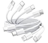 deleyCON 60W USB C Câble set [4er Pack, 2x 0,5M + 2x 2M] PD 3.0 USB-C vers C Charge Rapide pour iPhone 17 16 Pro Max Air Galaxy S26 S25 A56 A17 A26 iPad MacBook Xiaomi Switch PS5