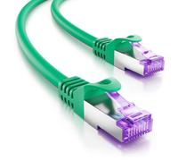 deleyCON 6m CAT7 Câble Réseau - 10 Gigabit - RJ45 Câble Patch Ethernet (Cuivre, Blindage SFTP PiMF) - pour Highspeed LAN DSL Switch Modem Routeur Panneau Patch CAT7 CAT6 CAT5 - Vert