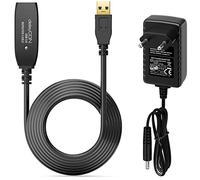 deleyCON 7,5m Câble USB 3.0 Actif Extension avec 1 Amplificateur de Signal et Alimentation Câble Répéteur USB3.0 Câble d'Extension PC Ordinateur Imprimante Scanner