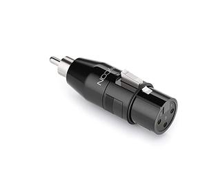 deleyCON Adaptateur Audio XLR vers Cinch RCA - Femelle XLR vers RCA pour Câble 3 Pôles - Microphone, Haut-Parleur, Table de Mixage, Instruments de Musique, Studio D'enregistrement