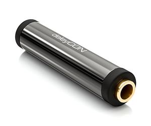 deleyCON AUX Audio Stéréo 3,5mm Adaptateur Coupleur Jack - Noir | Câble jack vers jack, boîtier métallique et contacts plaqués or, pour casques, haut-parleurs et câbles d'enceintes