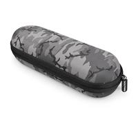 deleyCON Coffret de Voyage Hardcase Protection Coffret de Voyage avec Poches Filet pour Brosses à Dents Électriques Peignes de Rasoir Produits d'entretien Cosmétique - Camouflage
