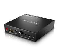 deleyCON Convertisseur Audio avec Extracteur - Entrées : SCART + HDMI - Sorties : Coaxial + Jack 3,5mm + HDMI - Noir
