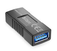 deleyCON Coupleur USB 3.0 5 Gbps - Raccord/Extension - Prise à Prise - Relier 2 Câbles USB-A