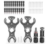 deleyCON Fiche Solaire 10 Paires - PV4 Connecteur Solaire Mâle Femelle 1500V & Outillage - IP68 Étanche à l'eau - pour Installation Photovoltaïque (PV) - pour 2,5mm² à 6mm² Câbles Solaires