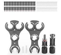 deleyCON Fiche Solaire 20 Paires - PV4 Connecteur Solaire Mâle Femelle 1500V & Outillage - IP68 Étanche à l'eau - pour Installation Photovoltaïque (PV) - pour 2,5mm² à 6mm² Câbles Solaires