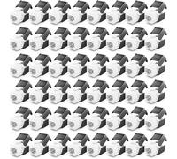 deleyCON Module Keystone Jack CAT6A (Lot de 48 Pièces) - RJ45 Prise vers LSA, 10 Gbit/s, 500 MHz, T568A/T568B, AWG 22-26 UTP - Plastique - pour Panneau de Brassage, Prise Réseau