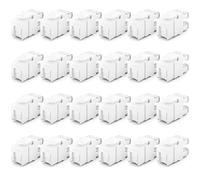 deleyCON Module Keystone Jack RJ45 CAT6 (Lot de 24 Pièces) pour Câble LAN - 1 Gbit/s - T568A/T568B, AWG 23-26 UTP - Plastique - pour Panneau de Brassage, Prise Réseau - Blanc