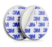 deleyCON Support Magnétique pour Détecteurs de Fumée Support Magnétique Détecteur D'incendie Support Magnétique Autocollant Surface Adhésive et Trou de Perçage 65 mm de Diamètre