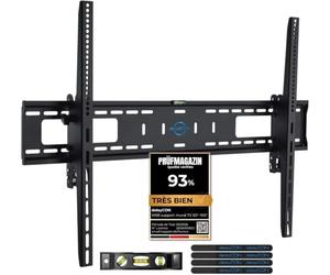 deleyCON Support Mural Universel TV 60"-100" Pouces (152-254cm) Inclinable 75Kg & VESA 900x600 Plasma LCD LED OLED Curved Télévision Fixation