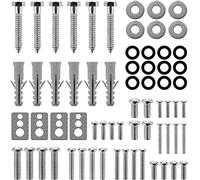 deleyCON VESA Jeu de Vis 66 Pièces pour TV Support Mural Vis de Montage Goujons Rondelles M4 M6 M8