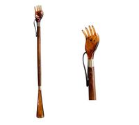 DELFA Chausse-pied 57 cm avec manche grattoir et manche en bois marron, marron, 56