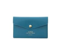 Delfonics Porte-Cartes Quitterie avec Bouton-Pression: 4-1/2 in. x 2.9 in. (Bleu Turquoise)