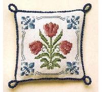 Delft broches - Coussin - Kit pour Point de Croix Compté Motif Tulipes