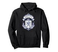 Delft Hollande Blason Lion Bleu de Delft Moulin Ceramique Sweat à Capuche