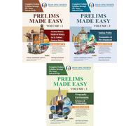 DELHI UPSC Secrets: Prelims Made Easy - Volume 1, 2, 3 - Complete Prelims Syllabus through 45+ Years Solved PYQs - Combo Set of 3 Books - 2025/Edition