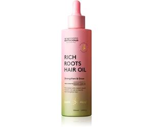 delhicious RICH ROOTS AMLA & ROSEMARY HAIR OIL huile hydratante et apaisante pour cuir chevelu sec avec démangeaisons 100 ml