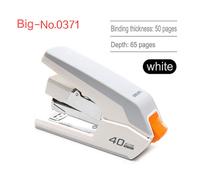 Deli Agrafeuse Économie De Travail Fournitures De Bureau Étudiant Spécial Mini Petite Agrafeuse Standard Multi-Fonction Agrafeuse Pratique - Type Big-No.0371 White