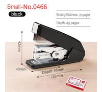 Deli Agrafeuse Économie De Travail Fournitures De Bureau Étudiant Spécial Mini Petite Agrafeuse Standard Multi-Fonction Agrafeuse Pratique - Type Small-0466 Black