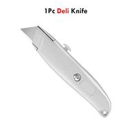 Deli-Couteau De Poche En Métal Rétractable,Couteau Utilitaire En Alliage D'aluminium,Lame Sk5 Pour Boîte De Cartons - Type 1 Knife