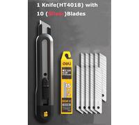 Deli-Couteau Utilitaire À Encliqueter Pour Le Retrait Du Papier Peint,Coupe-Papier Express,Outils Faits À La Main,Plusieurs Modèles,Sécurité,Opaque,Pointu,Phérique - Type Ht4018 Knife Srblade