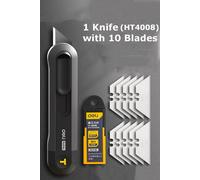 Deli-Couteau Utilitaire À Encliqueter Pour Le Retrait Du Papier Peint,Coupe-Papier Express,Outils Faits À La Main,Plusieurs Modèles,Sécurité,Opaque,Pointu,Phérique - Type Ht4008 Knife Blades