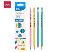 Deli-Crayons En 2,4 Hb 2b,Crayons D'écriture Colorés Hexagonaux,Papeterie,12 Pièces/Boîte - Type Hb