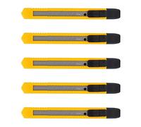 DELI Lot de 5 Cutters slim 13 lames 125×15×12MM gamme ESSSENTIAL