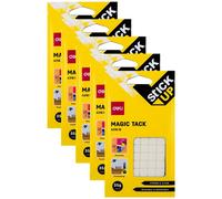 Deli Lot De 5 Pâtes Repositionnable Magique 35g Plaque 100 X 600 Mm - Carrés 1x1 Cm