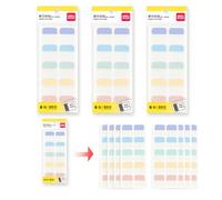 deli Morandi Lot de 240 feuilles de notes adhésives transparentes pour livre 28 mm x 25 mm