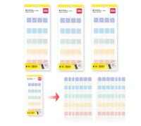 deli Morandi Lot de 480 feuilles de notes adhésives transparentes pour livres 28 mm x 12 mm