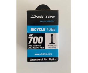 Deli Tire Chambre à air dv17 28" 28 x 1 5/8 x 1 3/8 37/42-622 45 mm