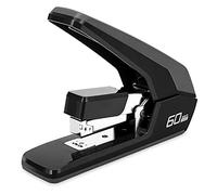 Deli0465 Agrafeuse robuste au design ergonomique sans effort, capacité de 60 feuilles