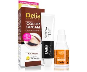 Delia Cosmetics Argan Oil teinture sourcils teinte 4.0 Brown 15 ml