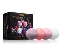 Delia Cosmetics Fizzing Bath Bombs Floral Mix coffret cadeau pour le bain 4x100 g