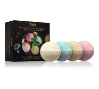Delia Cosmetics Fizzing Bath Bombs Fruity Mix coffret cadeau pour le bain 4x100 g