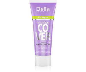 Delia Cosmetics It's Real Cover fond de teint couvrant teinte 206 honey 30 ml