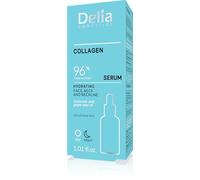 Delia Cosmetics - Sérum collagène - Hydratant, anti-rides, traitement à l'acide hyaluronique pour peaux sèches - 96% d'ingrédients naturels - Visage et décolleté - Jour et nuit - 30ml