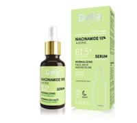 Delia Cosmetics - Sérum Normalisant - Niacinamide 10 % + Zinc - Peau Miste avec Imperfections - Réduit la sérétion de l'Sebo - Réduit au minimum les Pori Dilatati - Vegane - 30 ml