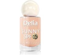 Delia Cosmetics - Sunny SPF 15 - Vernis à ongles 03 - Protection UV, formule de renforcement 2 en 1, séchage rapide, haute brillance, tenue jusqu'à 7 jours - 11 ml