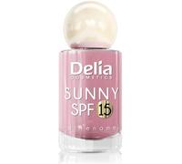 Delia Cosmetics - Sunny SPF 15 - Vernis à ongles 06 - Protection UV, formule de renforcement 2 en 1, séchage rapide, haute brillance, tenue jusqu'à 7 jours - 11 ml
