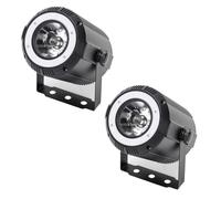 DELIBANG 2PCS 40W RGBW 4 en 1 LED Pinspot + 24 SMD RGB Lumières de Scène LED Par DMX DJ 7/11CH Lumière de Fête projecteur pour Bar, Fête, Mariage, Discothèque, Théâtre, Halloween