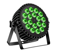 DELIBANG LED Par Projecteur 200W 18 LED Lumière de scène Lumière de discothèque 8CH Par LED Lumière RGBW DMX Strobe Sound Mode actif Eclairage DJ Effet de lumière pour show Bar KTV Party Halloween