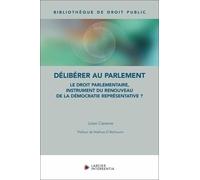 Délibérer Au Parlement - Le Droit Parlementaire, Instrument Du Renouveau De La Démocratie