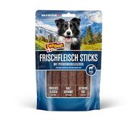DeliBest Bâtonnets de Viande de Cheval de qualité supérieure - Friandise pour Chien avec ingrédients précieux - Facile à digérer - Forme Froide - Snack très Savoureux à Base de Viande fraîche